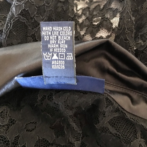 Susan Graver Sheer Lace Duster Jacket Black Size XL - Picture 9 of 12